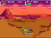 une photo d'Ã©cran de Teenage Mutant Ninja Turtles IV - Turtles In Time sur Nintendo Super Nes